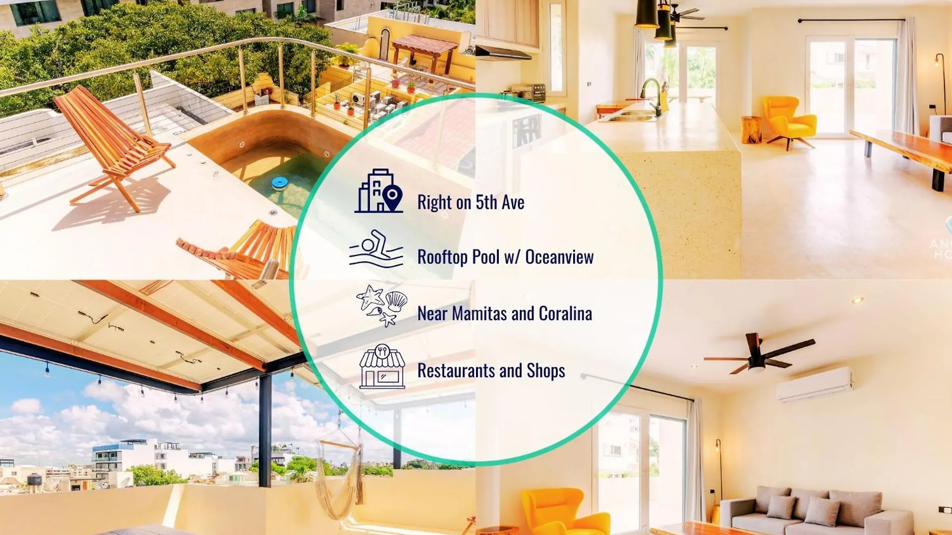 Holiday home Private Oceanview Rooftop Plunge Pool Playa del Carmen